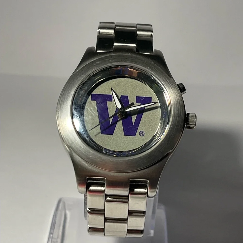 Washington Huskies NCAA Stainless-steel Kaleido Men's Watch by Fossil NEW